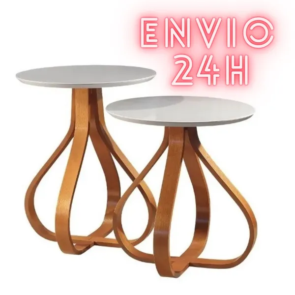 Mesa de Canto Cebola Acabamento Laqueado com Vidro! Luxo ( 1 mesa )