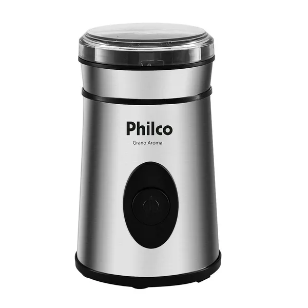 Moedor de Café Philco 50g de grãos 200W Inox Grano Aroma