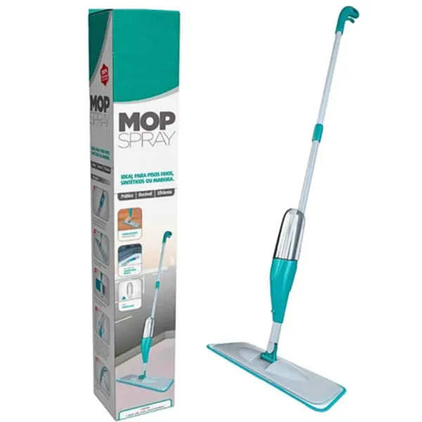 Mop Spray PRO Magico Esfregão Com Reservatório Microfibra 360 Graus