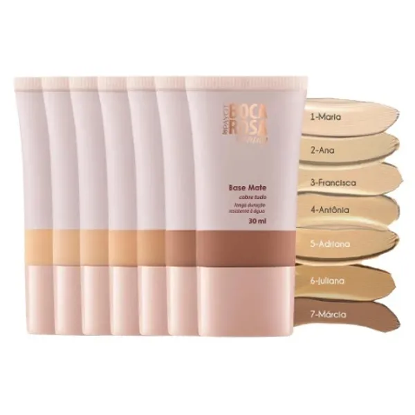 Base Alta Cobertura Matte Boca Rosa 30ml