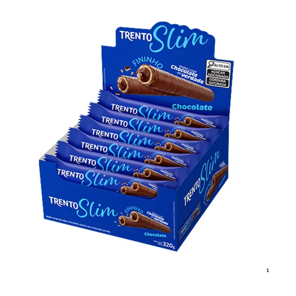 Trento Slim Chocolate com 16 unidades de 20g