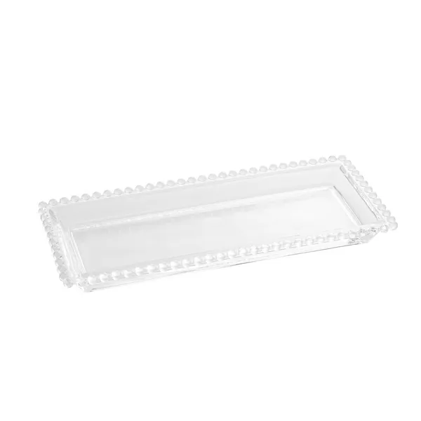 Travessa Retangular de Cristal Pearl 30cm x 13cm x 3cm - Wolff