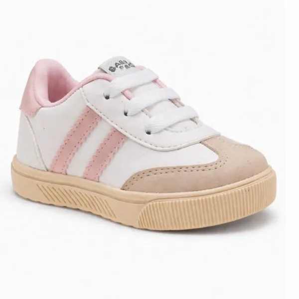 Tênis casual baby listras, infantil