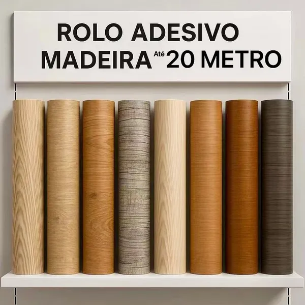 20 Metros Adesivo Papel de Parede Autocolante 5m x 45cm Madeira Mármore Geométrico 2,25m² Y2