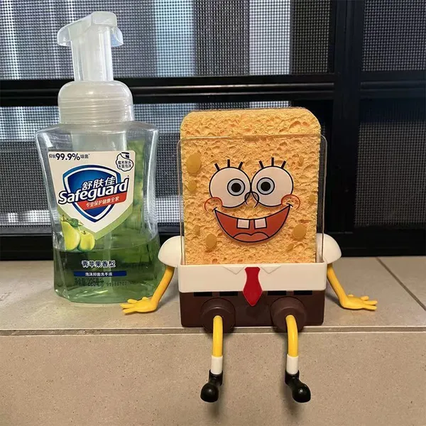 Porta esponja Bob Esponja Divertido – Ideal para Cozinha e Banheiro