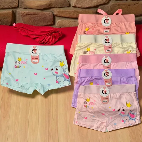 Kit 2/5/10 Calcinhas Shortinho Infantil Estampado para Menina Tamanho 02 a 10 Anos