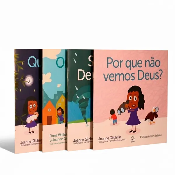 Kit Quem Criou Deus? + Porque Não Vemos Deus? + Será Que Deus é Forte? + Onde Deus Mora?