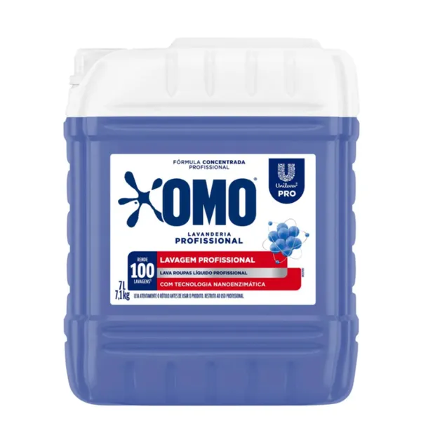 Lava Roupas Líquido Profissional Omo Pro 7L