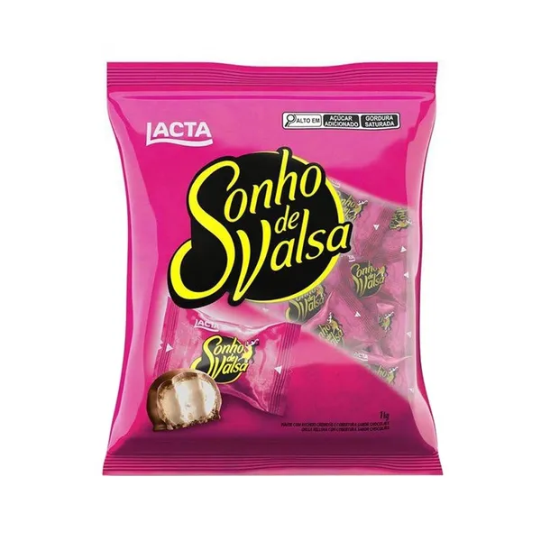 Chocolate Lacta Sonho de Valsa Pacote 1Kg