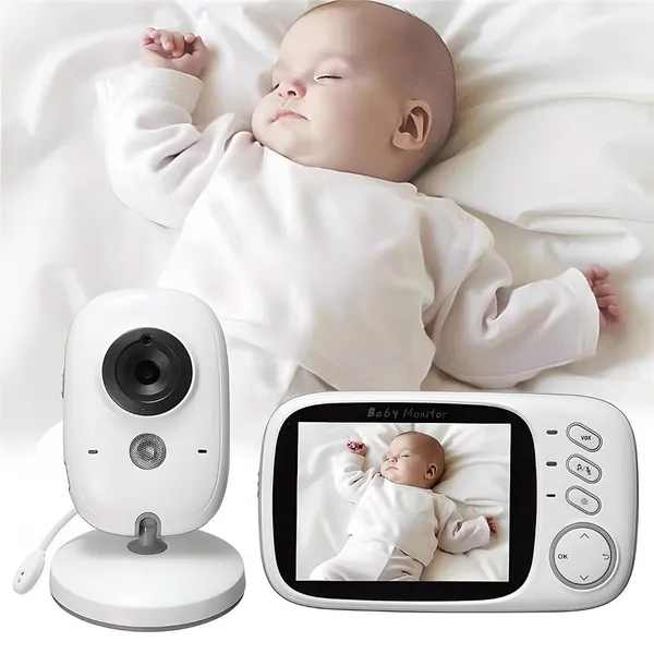 Babá eletrônica com monitor visão noturna, câmera com áudio sensor de temperatura, mais de 30mil vendidos