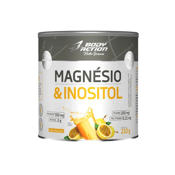 Suplemento Magnésio e Inositol 210g Bodyaction