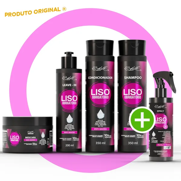 Kit Capilar Liso Belkit – 5 itens (Combo com Spray Finalizador)
