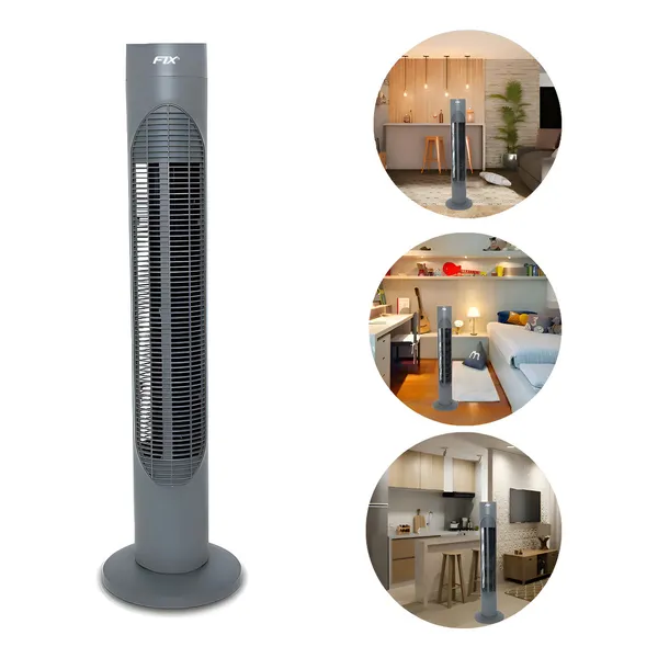 Ventilador De Torre 3 Níveis De Velocidade Silencioso FIX