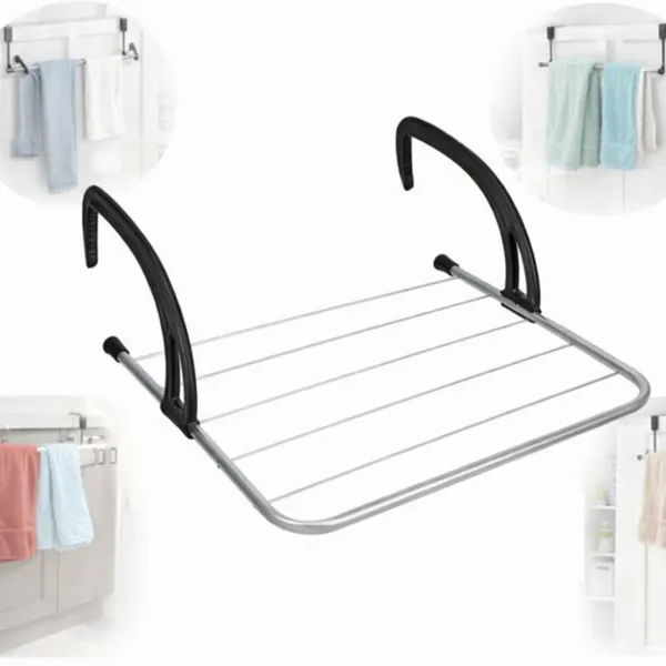 Varal Portátil Para Apartamento Secador De Roupas Prático e Retrátil Para Janela e Parede