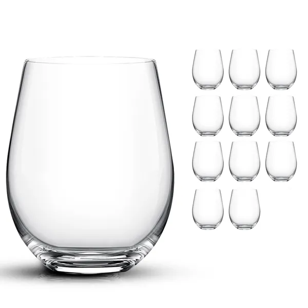 Kit 12 Copos de Vidro 450 ml – Design Moderno, Redondo, Resistente e Transparente | Para Bebidas, Drinks, Suco, Refri