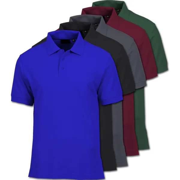 Kit 5 Camisa Polo Masculina Piquet Poliéster Atacado Uniforme Premium