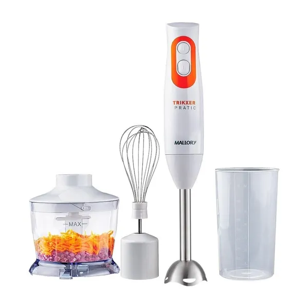 Mixer Mallory Trikxer | 3 em 1, 500W, 2 velocidades, processador, batedor