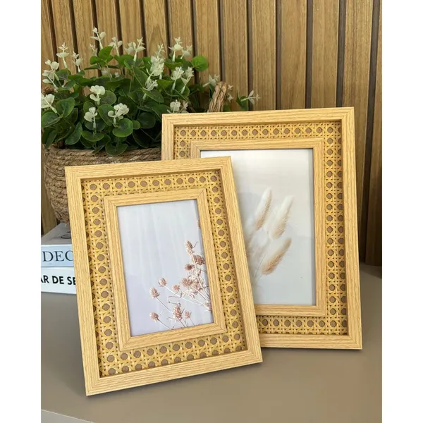 Quadro Porta Retrato com Treliça e visor em vidro Lyor ref(220103,220104)