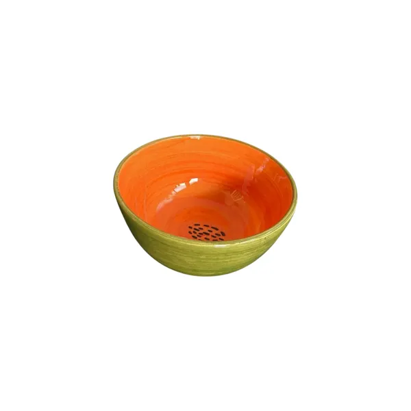 Tigela Bowl Salada de Fruta Bonny Maracujá Maçã Mamão Melancia Pitaya Abacate Kiwi em Cerâmica 600ml