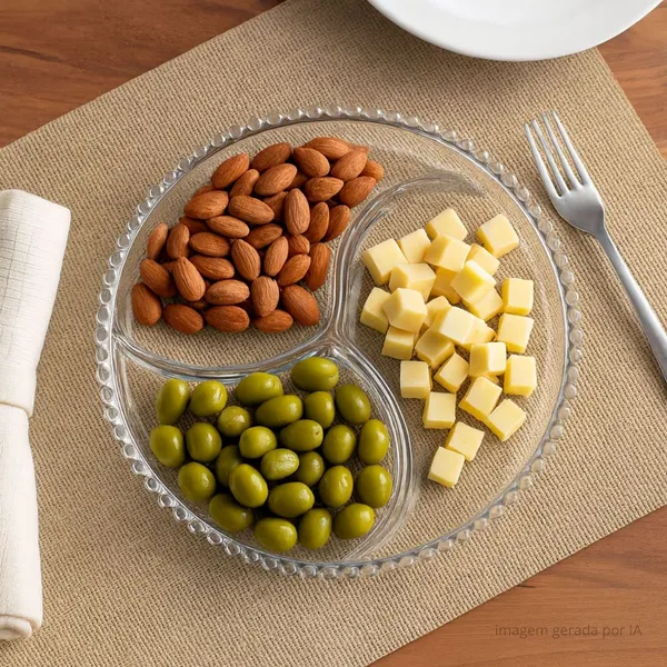 Petisqueira Wolff Pearl Cristal Incolor