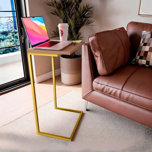 Mesinha Lateral e Apoio de Sofá para Notebook Home Office