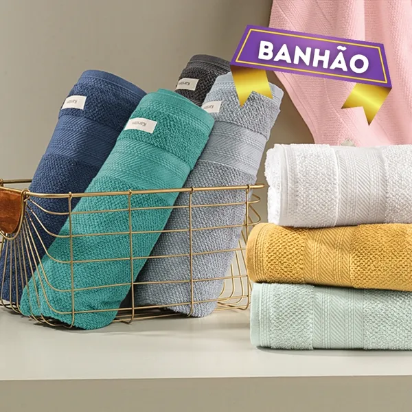 Toalha Banhão Gigante Karsten 100% Algodão 86cm X 1,50m Tecnologia Softmax Antipilling Empire