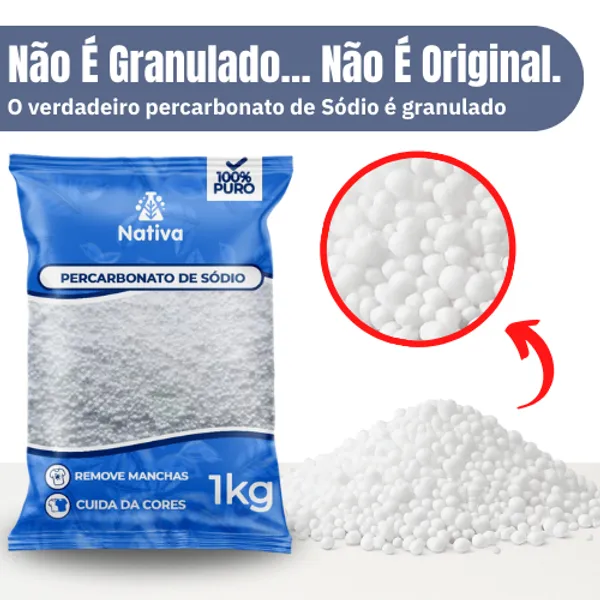 Percarbonato Granulado 100% Puro Oxigênio Ativo Premium