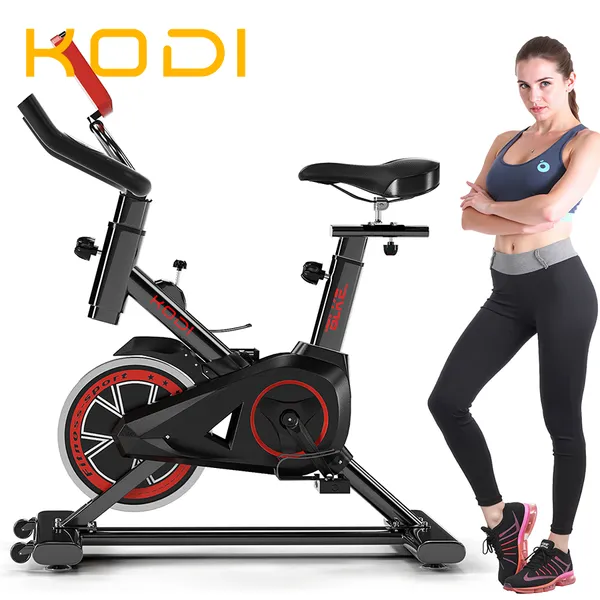 Bicicleta Spinning Ergométrica Academia Fitness Silenciosa Ajustável 120kg -V3