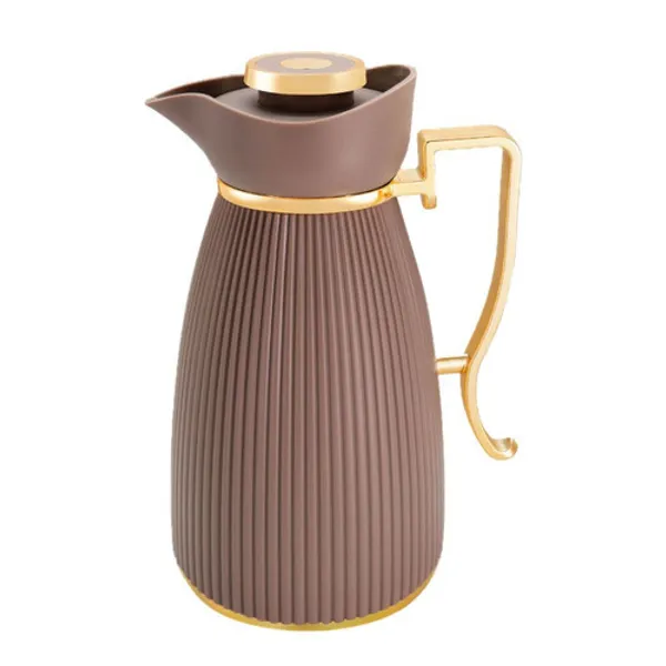 Garrafa Térmica Zaya Tuut 1L Canelada Design Sofisticado, Mantém Bebidas Quentes E Frias, Ideal Para Café E Chá