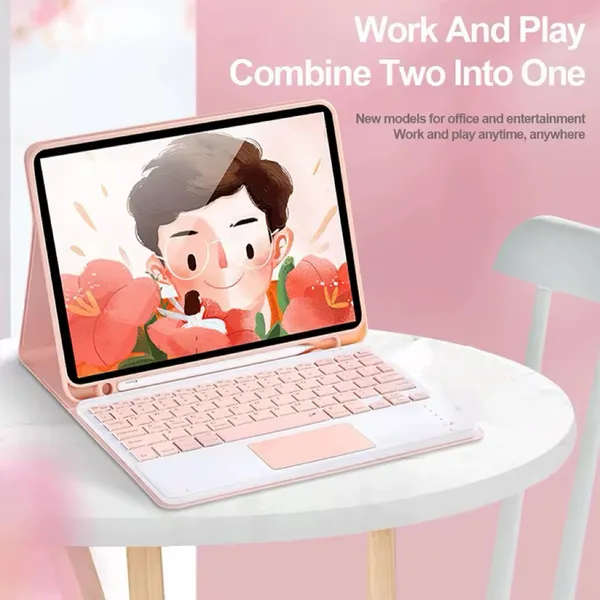 Capa Magnética com Teclado e Touchpad para Redmi Pad SE PAD2 11 polegadas