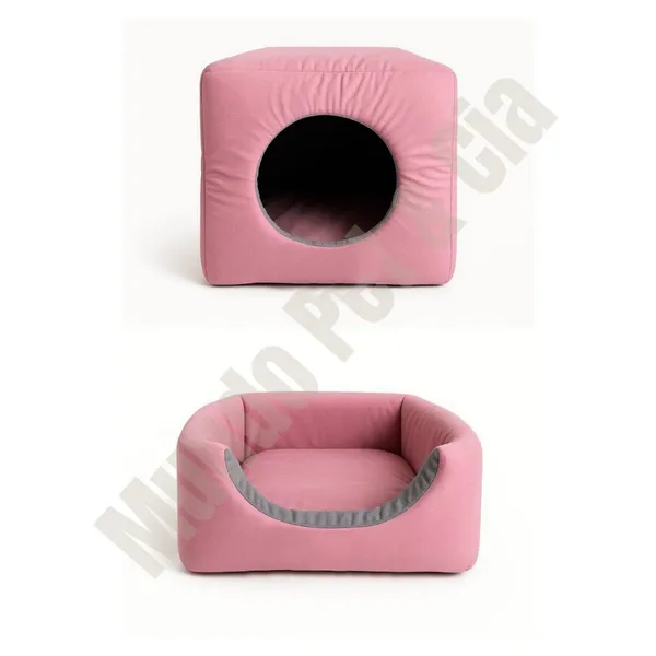 Casinha cama toca iglu 3 em 1 para cães e gatos (P, M, G, GG) - fundo impermeável, colchão removível, linha Premium