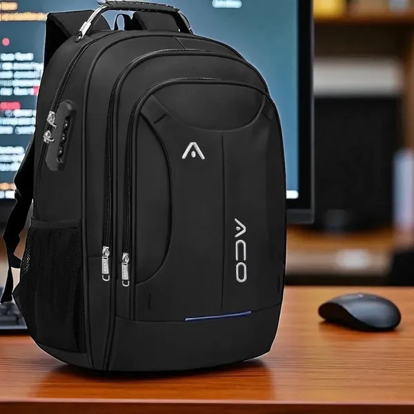 Mochila Masculina Feminina Escolar Faculdade Bolso Antifurto Nas Costas Resistente Cadeado Saída USB