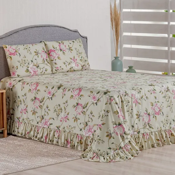 Kit Colcha Cobre Leito King 400 Fios Toque Macio 3 Peças com Porta Travesseiro