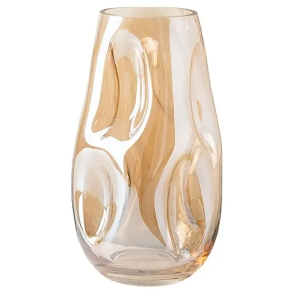 Vaso de Vidro Grosso Primeira Linha Forma Irregular Ebenezer