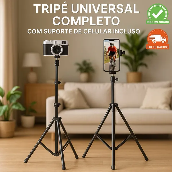 Tripé universal com suporte para celular - Ring Light 210cm