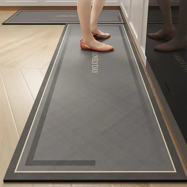 Kit 2 Tapetes de Cozinha - Super Absorvente, Secagem Rápida e Antiderrapante, Elimine a Umidade e Sujeira com Facilidade