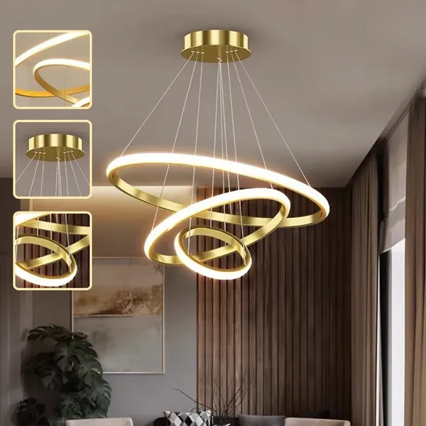 3 cores em 1 luz Lustre para sala Lustre Pendente Cozinha Luminária de Teto Led Nordic Moderno Decoração Para Sala