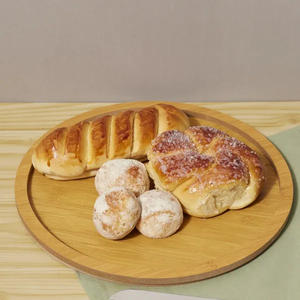 Tábua Gamela Redonda 30x30x1,3cm MDF para Servir Petiscos Churrasco Frios Aperitivos Pães Universal