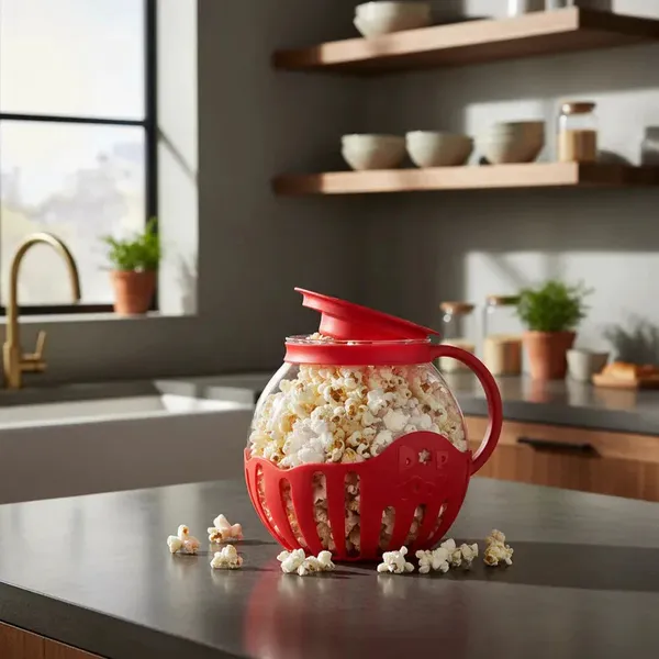 Pipoqueira Fitness Para Micro-ondas Sem Óleo Saudável Prática e Reutilizável