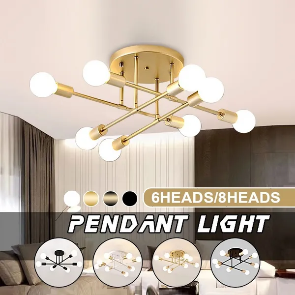 Pendente Lustre  Sputnik Prêmio 6 Lampadas para sala de jantar home office quarto cozinha e comercio