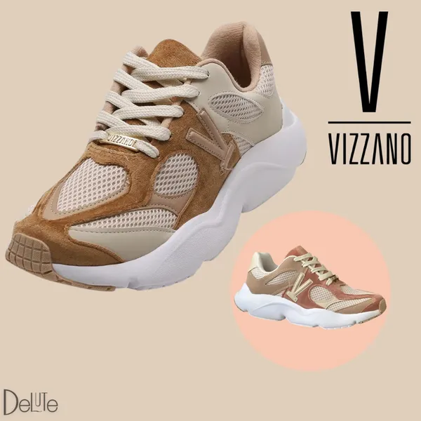 Tênis Feminino Vizzano Chunky Casual Plataforma Confortável