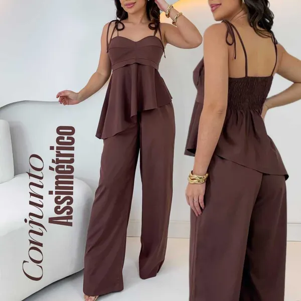 Conjunto Feminino Tendência ASSIMÉTRICO PREMIUM