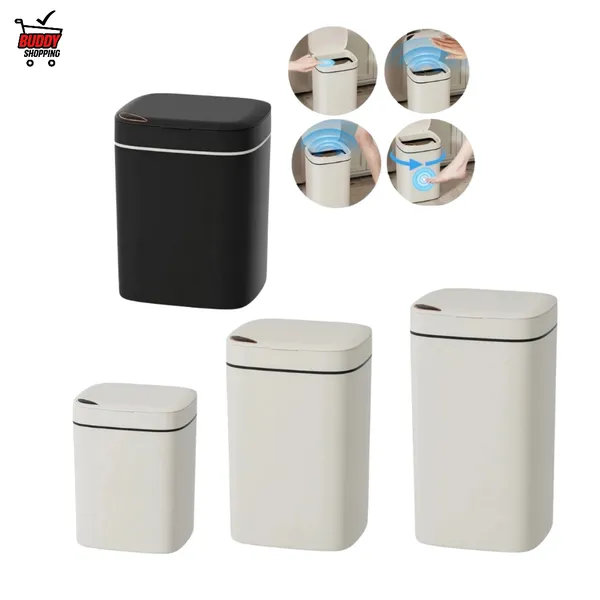 Lixeira Inteligente 12 14 16 Litros USB com Sensor Automático 3 Funções