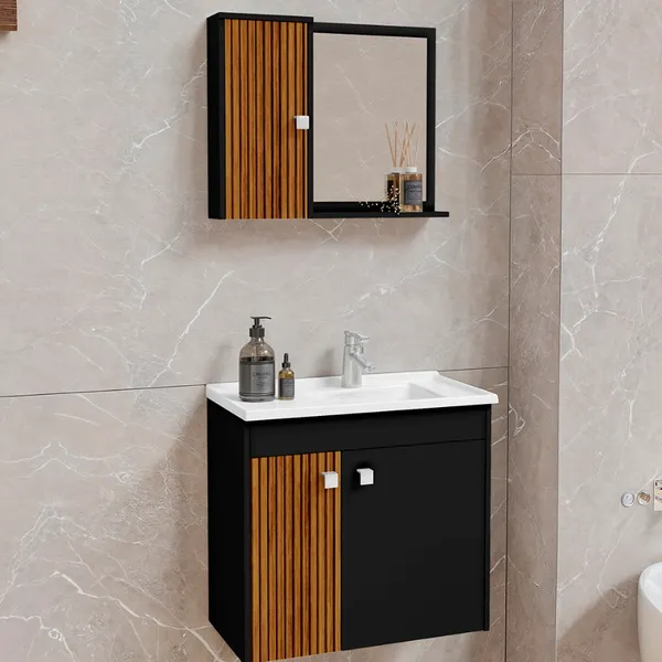 Gabinete/Armario COMPLETO para Banheiro Muni - Várias Cores