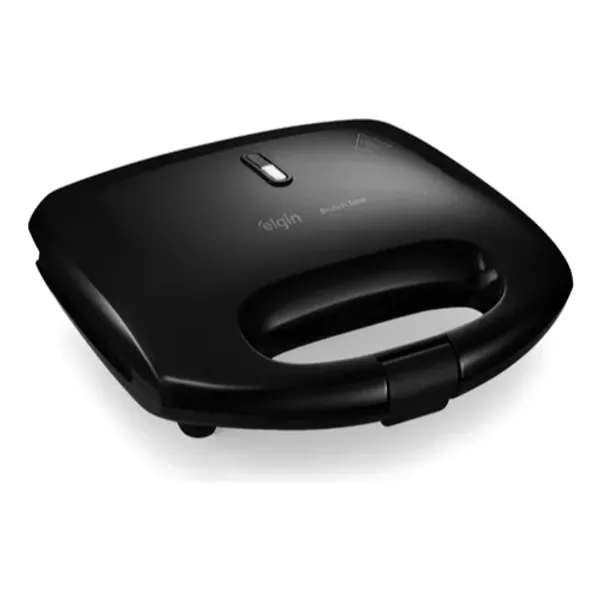 Sanduicheira Grill 2 Em 1, Brunch Time Elgin - Antiaderente, 800W, Preta