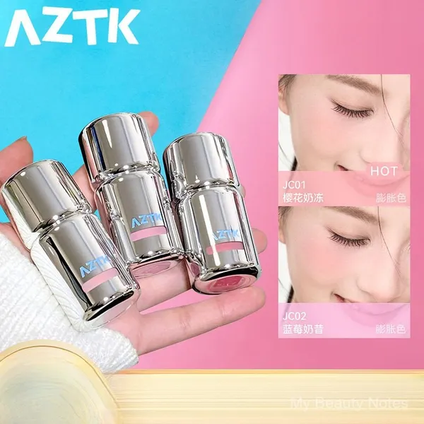 Aztk Liquid Liquid Blush Highlight Repair Jc01 Creme Vermelho Sol Feminino Queixo Roxo Maquiagem Nude Matte Expansão Cor