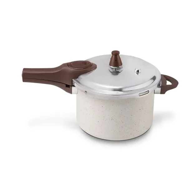 Panela de Pressão Com Indução Brinox Pressure 4,2 L - 20x14,5 cm Vanilla