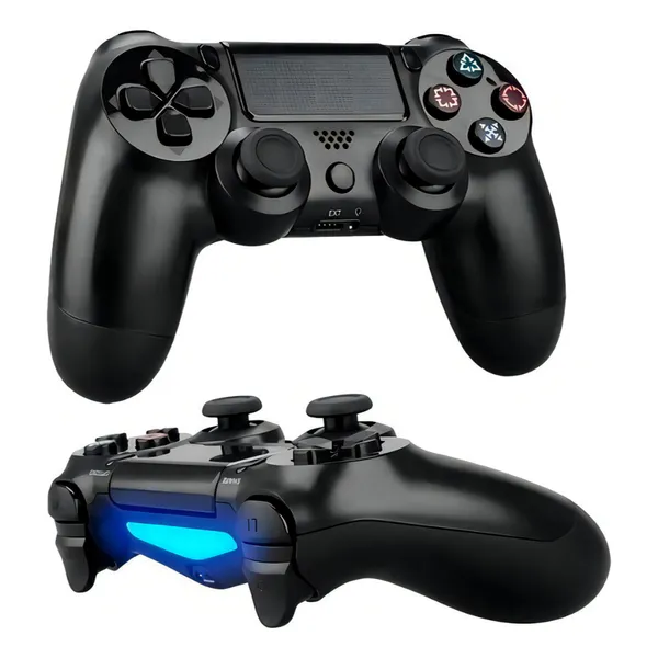 Controle Joystick Bluetooth Compatível Ps4 Smart Tv Pc Gamer Sem Fio + Cabo