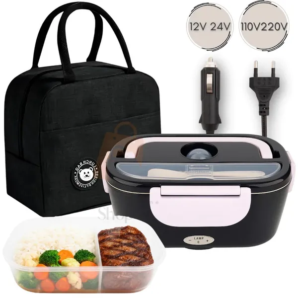 1.5L Marmita Elétrica Veicular Bivolt P/ Carro Casa Taxi Uber Caminhão 12V 24V 110V 220V