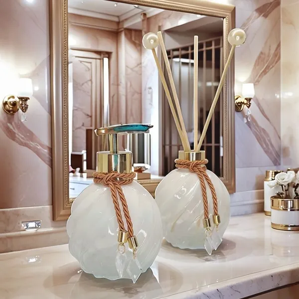 Kit Lavabo Completo 3 Peças Vidro 300ml Com Bandeja | Luxo Decoração Banheiro Casa Nova Oferta